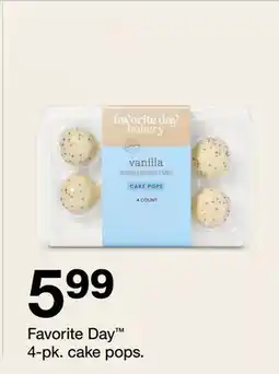 Target Favorite Day 4-pk. cake pops offer