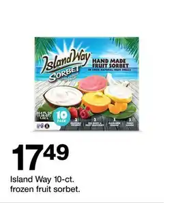 Target Island Way 10-ct. frozen fruit sorbet offer