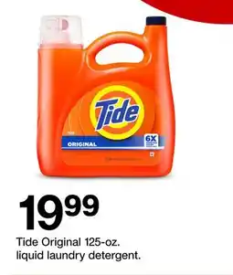 Target Tide Original 125-oz. liquid laundry detergent offer