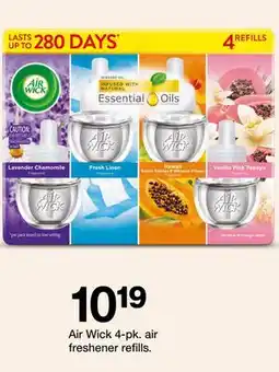 Target Air Wick 4-pk. air freshener refills offer