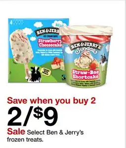 Target Select Ben & Jerry's frozen treats offer