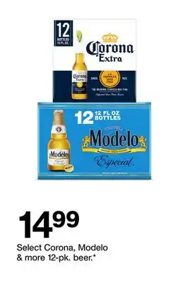 Target Select Corona, Modelo & more 12-pk. beer offer