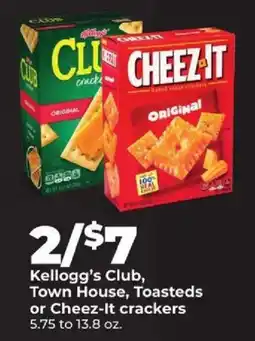 Hy-Vee Kellogg's Club, Town House, Toasteds or Cheez-It crackers offer