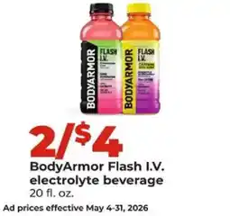 Hy-Vee BodyArmor Flash I.V. electrolyte beverage offer