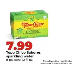 Hy-Vee Topo Chico Sabores sparkling water offer