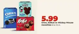 Hy-Vee Oreo, KitKat or Mickey Mouse novelties offer