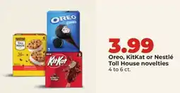 Hy-Vee Oreo, KitKat or Nestlé Toll House novelties offer