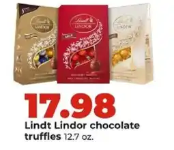 Hy-Vee Lindt Lindor chocolate truffles offer