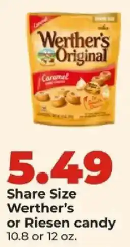 Hy-Vee Share Size Werther's or Riesen candy offer