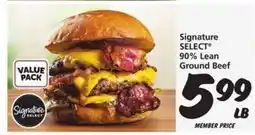 Safeway Signature SELECT 90% Lean Ground Beef offer