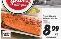 Safeway Fresh Atlantic Salmon Whole Fillet offer