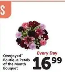 Safeway Overjoyed Boutique Petals of the Month Bouquet offer