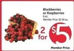 Safeway Blackberries or Raspberries offer