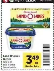 Safeway Land O Lakes Butter offer