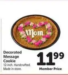 Safeway Decorated Message Cookie offer