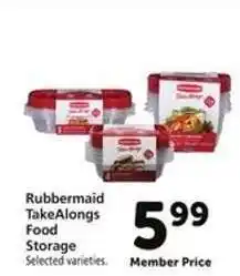 Safeway Rubbermaid TakeAlongs Food Storage offer