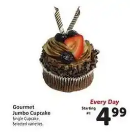 Safeway Gourmet Jumbo Cupcake offer