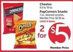 Safeway Cheetos, PopCorners Snacks offer