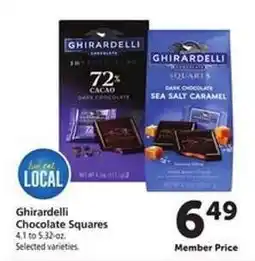 Safeway Ghirardelli Chocolate Squares offer