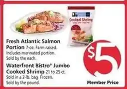 Safeway Waterfront BISTRO Jumbo Cooked Shrimp offer