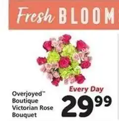 Safeway Overjoyed Boutique Victorian Rose Bouquet offer