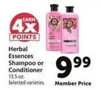 Safeway Herbal Essences Shampoo or Conditioner offer