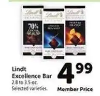 Safeway Lindt Excellence Bar offer