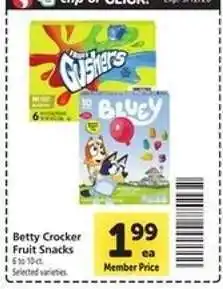 Safeway Betty Crocker Fruit Snacks offer