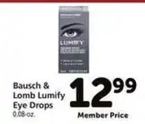 Safeway Bausch + Lomb Lumify Eye Drops offer