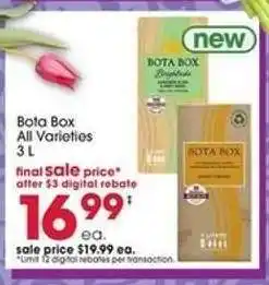 Giant Eagle Bota Box offer