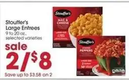 Giant Eagle Stouffer's Large Entrees offer
