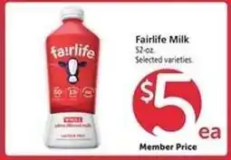 Safeway Fairlife Milk offer