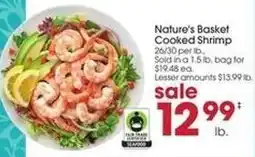 Giant Eagle Nature's Basket Cooked Shrimp offer