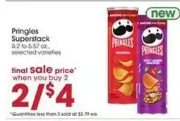 Giant Eagle Pringles Superstack offer