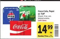 Safeway Coca-Cola, Pepsi or 7UP offer