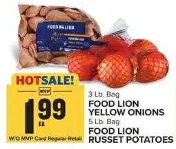Food Lion FOOD LION YELLOW ONIONS & FOOD LION RUSSET POTATOES offer