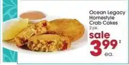 Giant Eagle Ocean Legacy Homestyle Crab Cakes offer