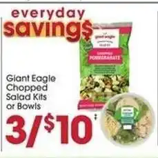 Giant Eagle Giant Eagle Chopped Salad Kits or Bowls offer