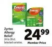 Safeway Zyrtec Allergy Relief offer
