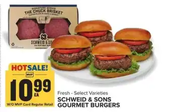 Food Lion SCHWEID & SONS GOURMET BURGERS offer