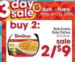Giant Eagle Bob Evans Side Dishes offer