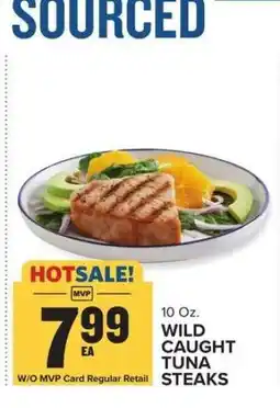 Food Lion WILD CAUGHT TUNA STEAKS offer