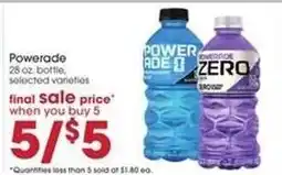 Giant Eagle Powerade offer