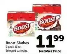 Safeway Boost Shakes offer