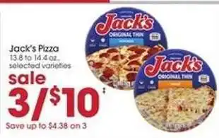 Giant Eagle Jack's Pizza offer