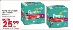 Giant Eagle Pampers Cruisers 360 Diapers offer