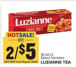 Food Lion Luzianne tea offer