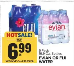 Food Lion EVIAN OR FIJI WATER offer