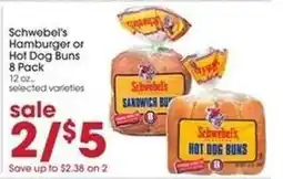 Giant Eagle Schwebel's Hamburger or Hot Dog Buns offer