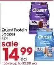 Giant Eagle Quest Protein Shakes offer